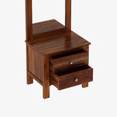Revista Solid Sheesham Wood Dressing Table (Natural Finish)